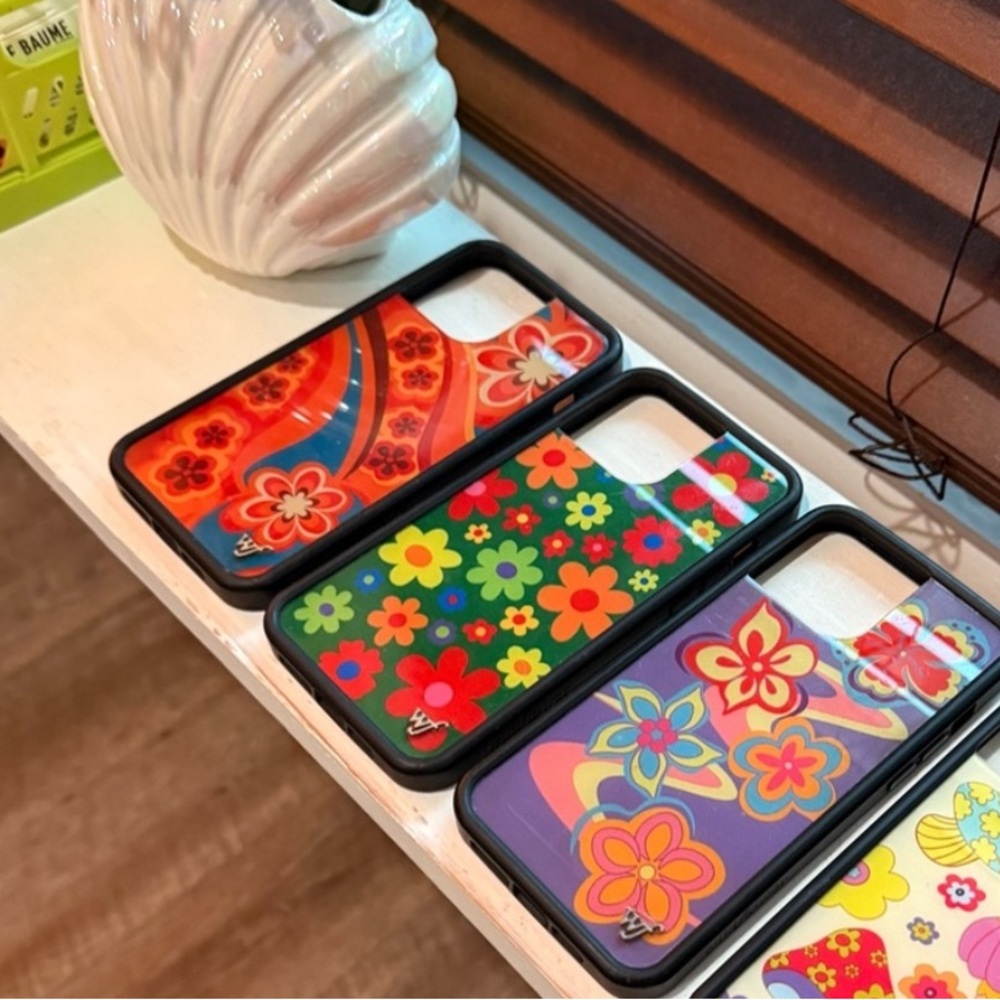 Set of 3 Wildflower iPhone 13 Pro Max phone cases!